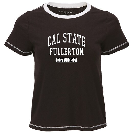 Boxercraft Cal State Fullerton Baby Tee - Black